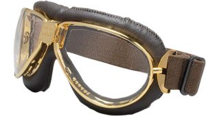 Gold WWII retro goggles